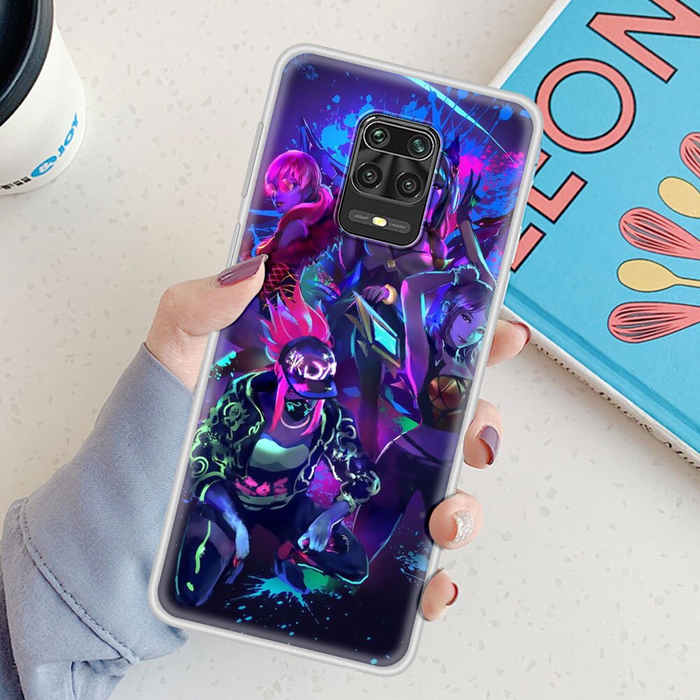 League Legends LOL Kda Case For Xiaomi Redmi Note 9 8 Pro 9S 8T 7 9T Soft Bumper Cover 9A 9C 8A 7A Funda K20 k30 6 6A TPU Coque - League of Legends Fan Store