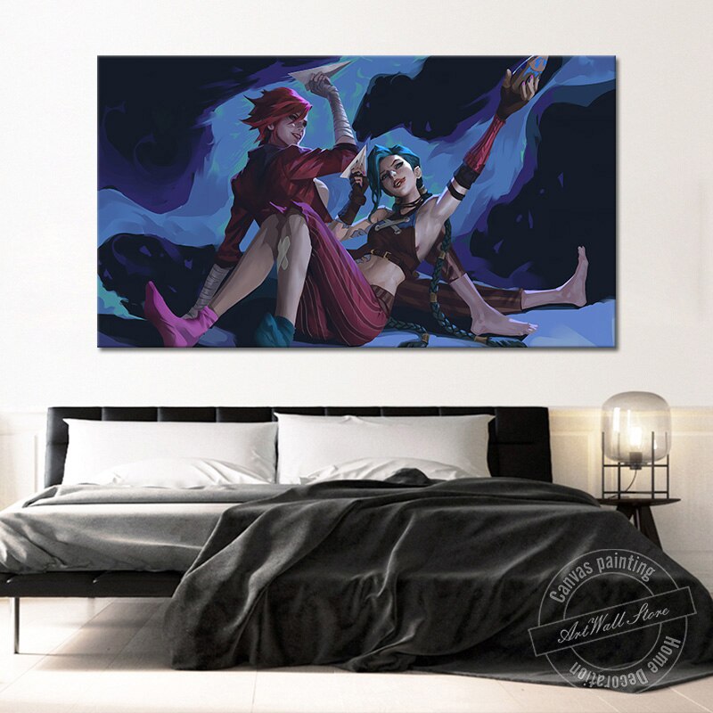 Arcane Jinx - Vi Poster - Canvas Painting - League of Legends Fan Store