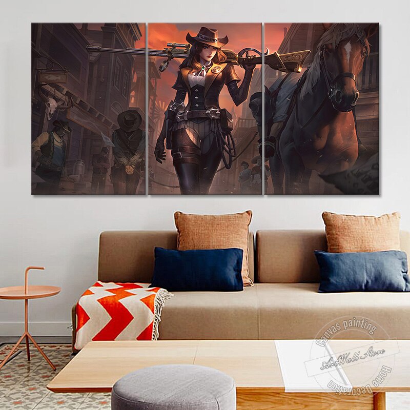 Sheriff Caitlyn Poster - Canvas Painting - League of Legends Fan Store