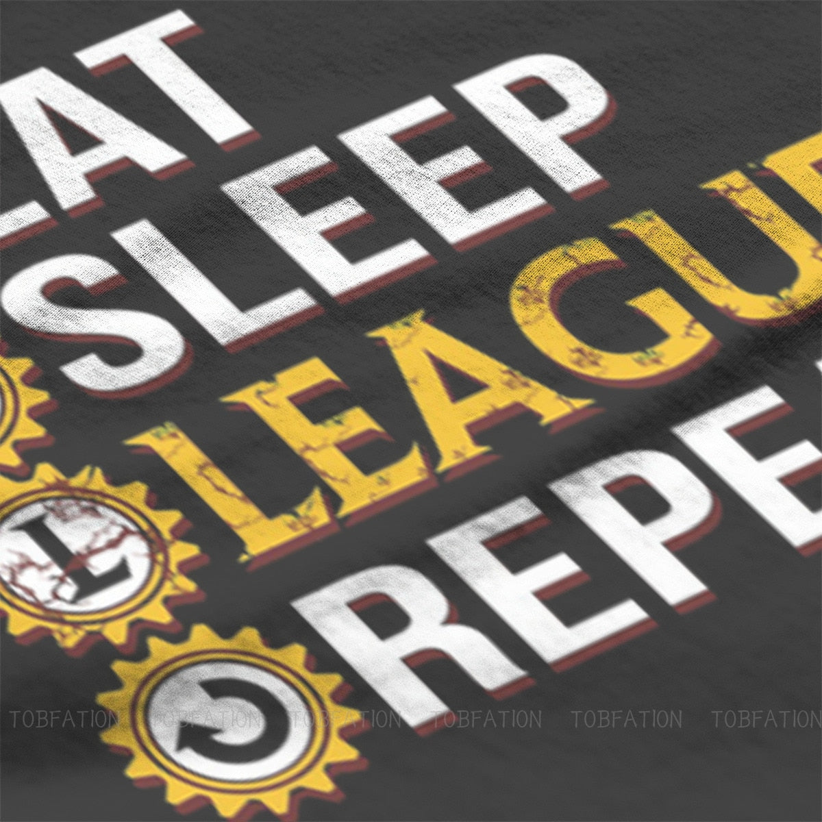 Eat Sleep League Repeat Funny T Shirt - League of Legends Fan Store