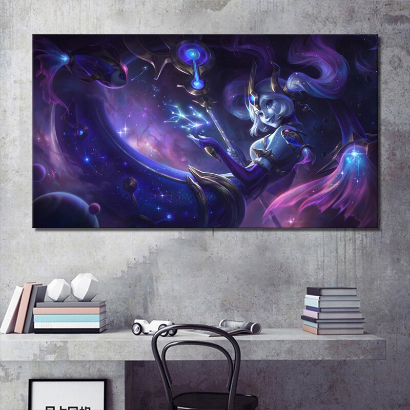 "Dark Star"  Anivia Varus Lissandra Illaoi Nami Skarner Vladimir Poster - Canvas Painting - League of Legends Fan Store