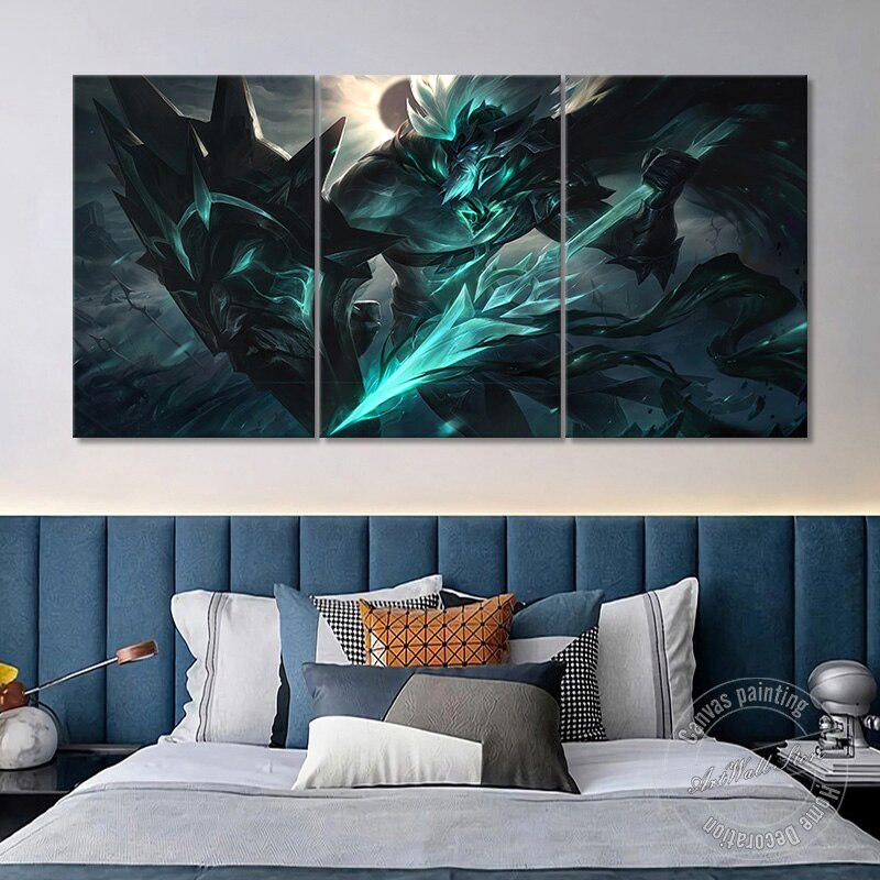 "Ruined" Pantheon  "The Unbreakable Spear Atreus" Poster - Canvas Painting - League of Legends Fan Store