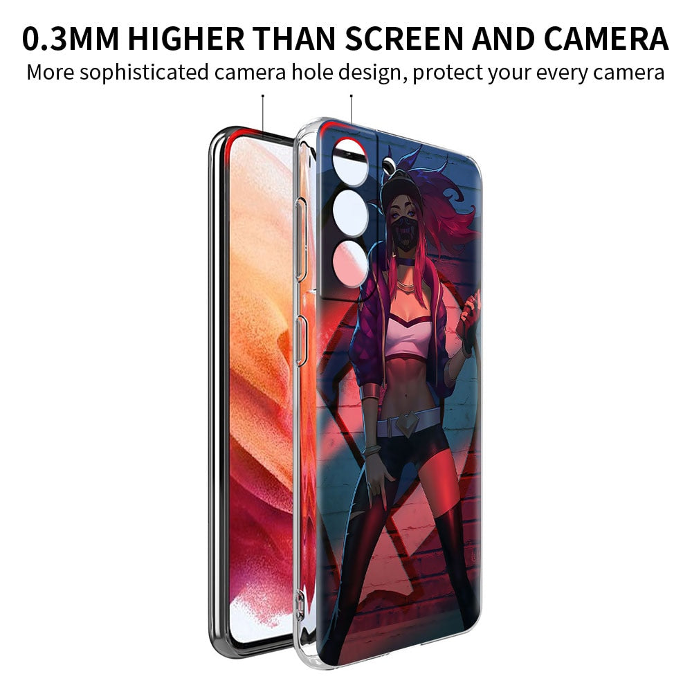 Collection 2 Transparent Phone Case for Samsung Galaxy S21 Plus S20 FE S21 UItra S10 S9 S20 S9 S8 Protect Cover Game League Of Legends Lol - League of Legends Fan Store