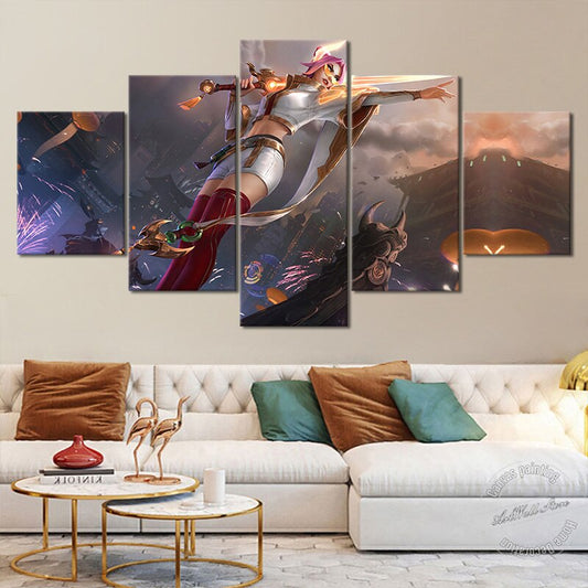 "The Grand Duelist" Fiora Poster - Canvas Painting - League of Legends Fan Store