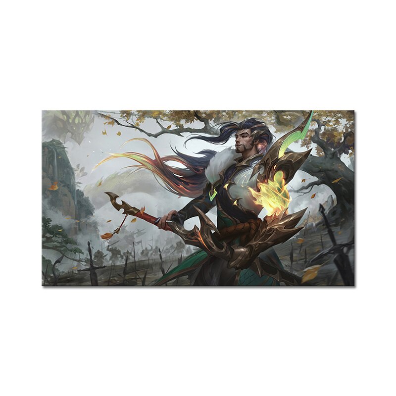 "Dragonmancer" Yasuo Poster - Canvas Painting - League of Legends Fan Store