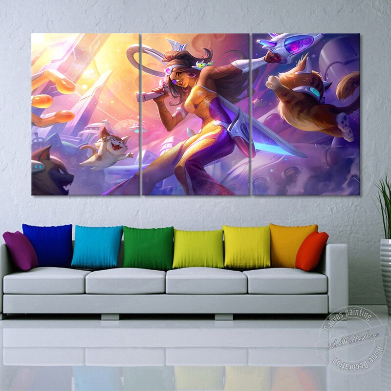 "Desert Rose" Samira Poster - Canvas Painting - League of Legends Fan Store