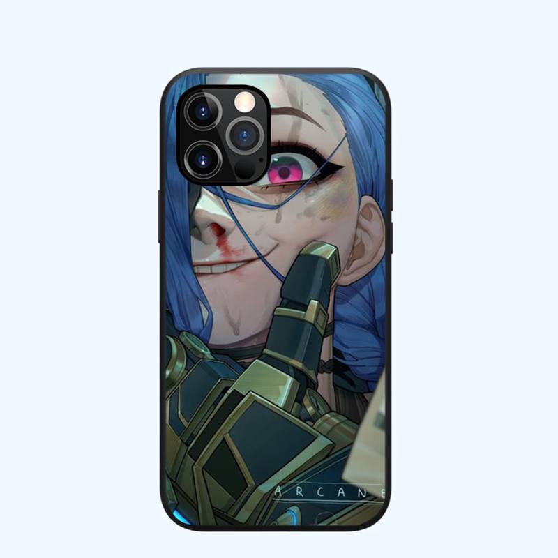 Collection 2 Arcane jinx Phone Case for iPhone 13 12 11 mini pro XS MAX XR 8 7 6 6S Plus X 5S SE 2020 - League of Legends Fan Store