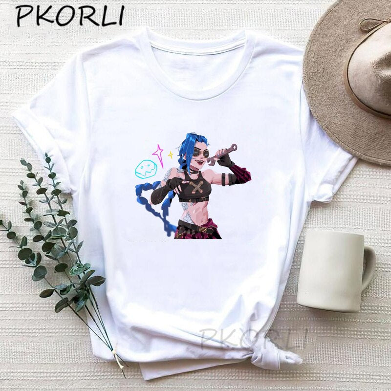 Arcane Jinx  T-shirts Collection - League of Legends Fan Store