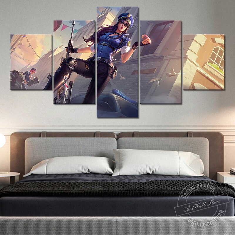 Arcade Caitlyn Poster - Canvas Painting - League of Legends Fan Store