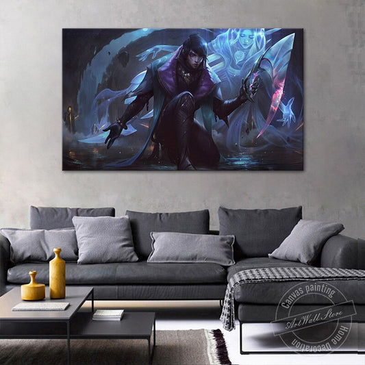 Aphelios LOL Game Figure HD Print Canvas Painting Home Decor League of Legends Video Game Poster Wall Art Picture Fashion Gift - League of Legends Fan Store