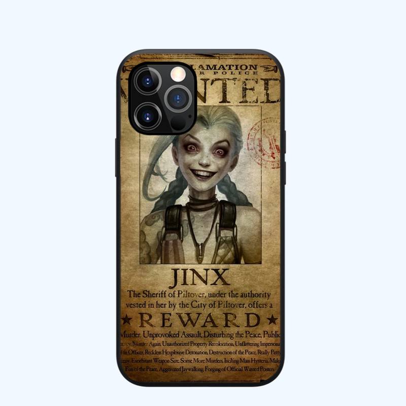 Collection 1 Arcane jinx Phone Case for iPhone 13 12 11 mini pro XS MAX XR 8 7 6 6S Plus X 5S SE 2020 - League of Legends Fan Store