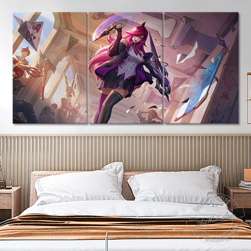 Battle Academy Katarina Poster - Canvas Painting - League of Legends Fan Store