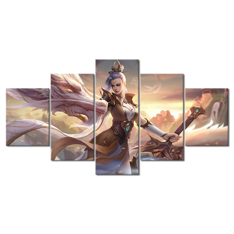 Riven "Prestige Valiant Sword" Poster - Canvas Painting - League of Legends Fan Store