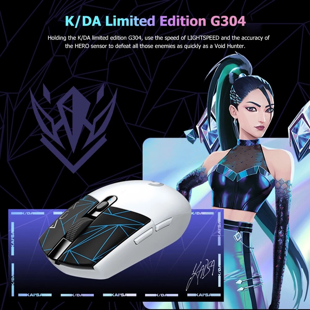 Logitech G Pro X "K/DA Edition" Wired Gaming Mechanical Keyboard RGB - League of Legends Fan Store