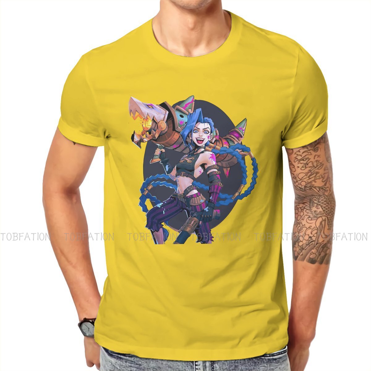 Arcane  Jinx Excited T Shirt - League of Legends Fan Store