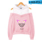 K/DA The Baddest Off-Shoulder Hoodies Collection - League of Legends Fan Store