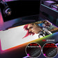 League of Legends Jinx Arcane Collection 2 Super Soft LED Backlit Gaming Mouse Pad HUB PC 4 in 1 USB LOL Desk Mat RGB Carpet - League of Legends Fan Store