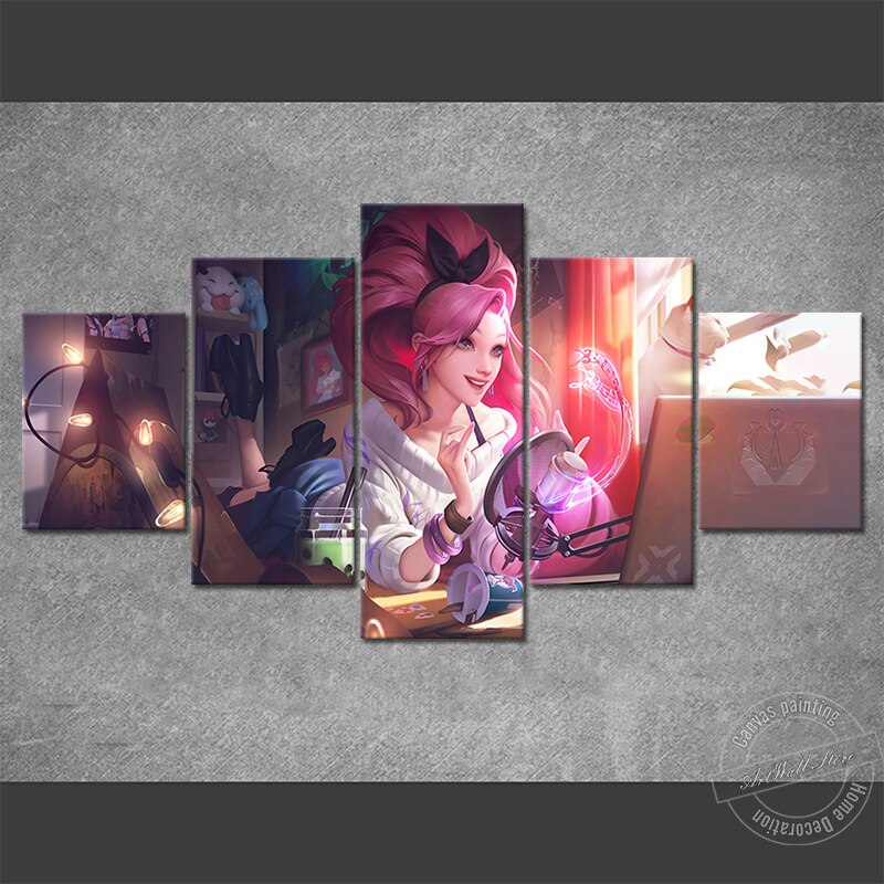 K/DA ALL OUT Seraphine Poster - Canvas Painting - League of Legends Fan Store