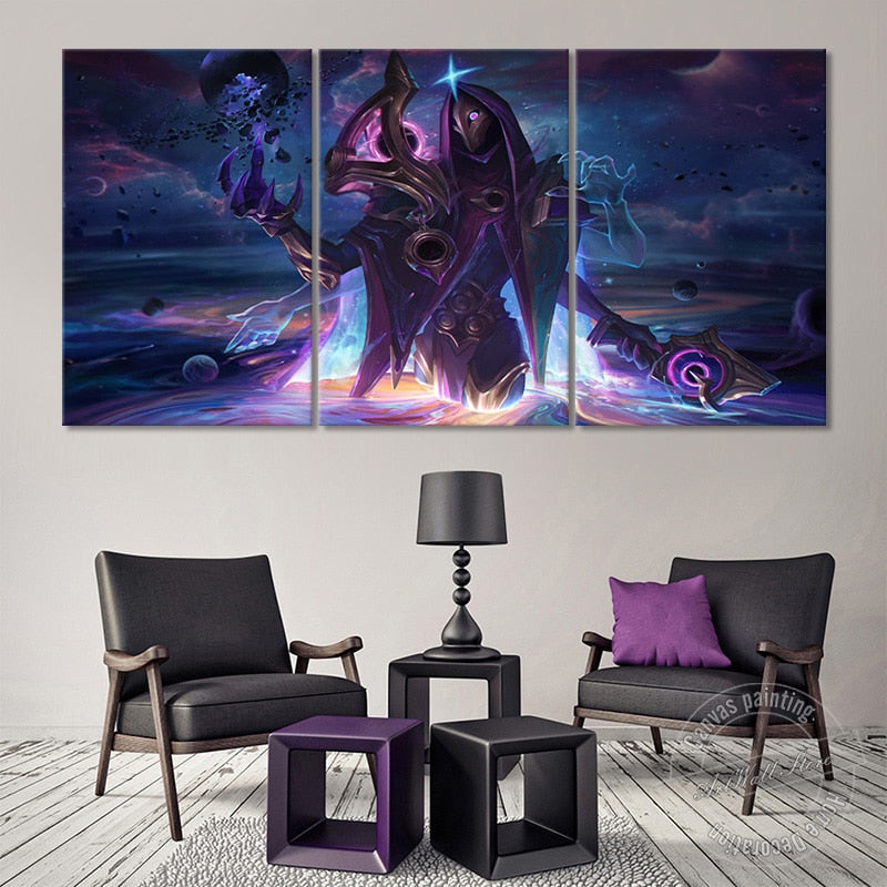 "Dark Cosmic" Khada Jhin Poster - Canvas Painting - League of Legends Fan Store