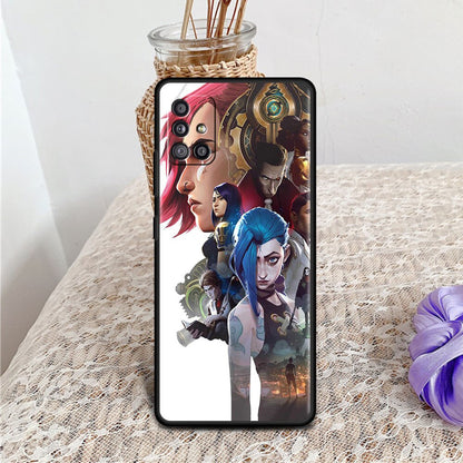 Collection 3 Arcane Hot Anime Case For Samsung Galaxy A12 A51 A21s A71 A52 A32 A31 A52s A41 A13 A02s A42 A72 A22 A11 A01 TPU Phone Cover Capa - League of Legends Fan Store