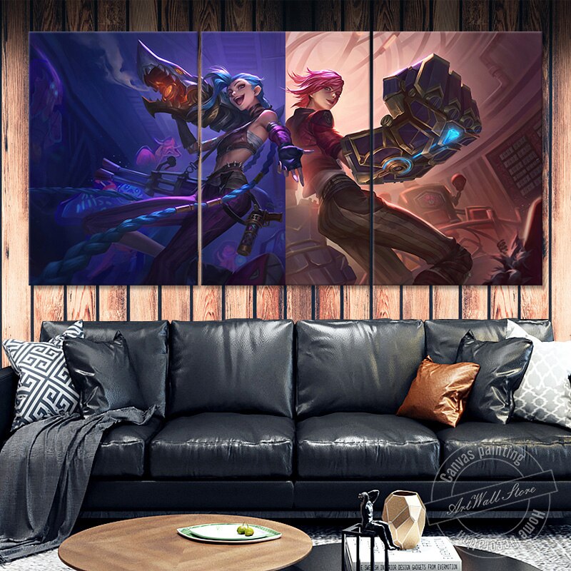 Arcane Jinx Vi Poster - Canvas Painting - League of Legends Fan Store