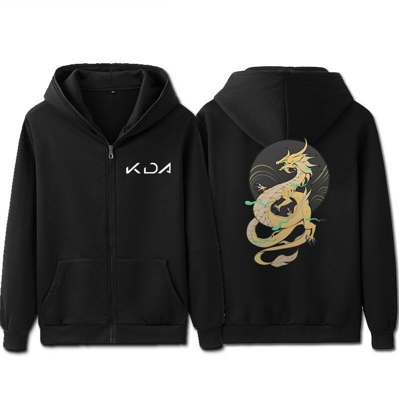 K/DA Akali Cosplay Black Hoodie Jacket - League of Legends Fan Store