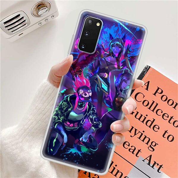 TPU Phone Case For Samsung S20 FE S21 Ultra S10 Plus S9 S8 Coque Bumper Note 10 Lite 20 9 Soft Funda Cover League Legend LOL Kda - League of Legends Fan Store