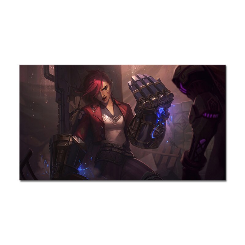 "The Piltover Enforcer" VI Poster - Canvas Painting - League of Legends Fan Store