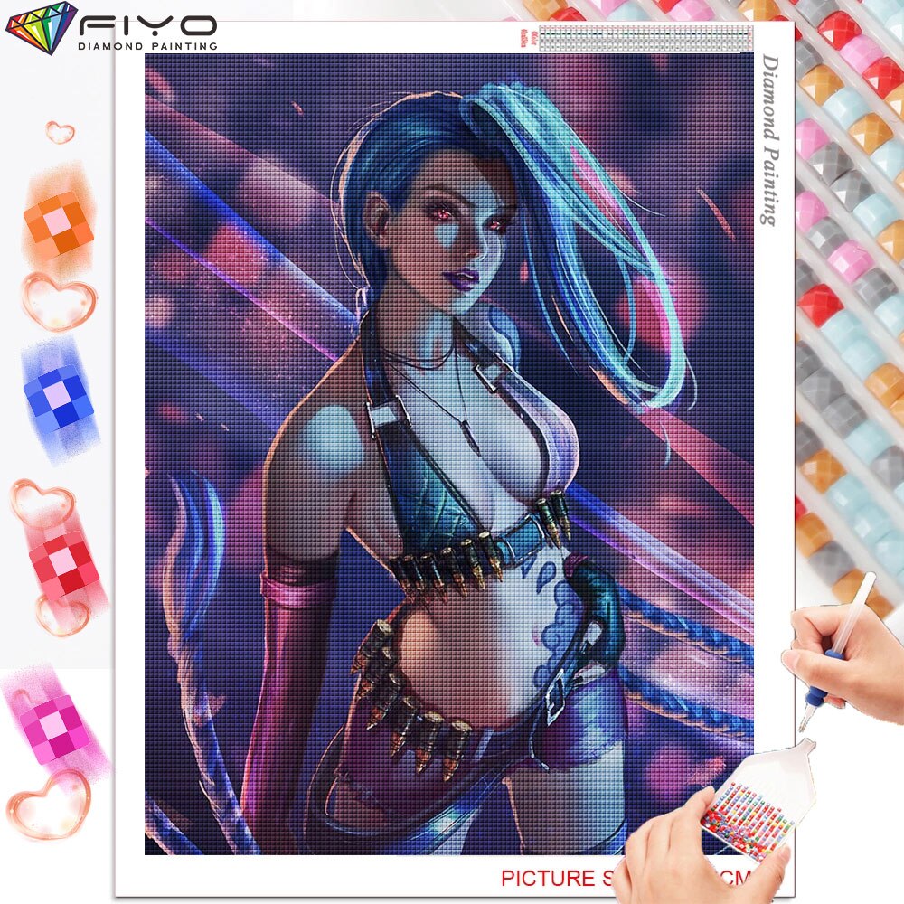 Jinx Series 2 Diamond Art Mosaic - League of Legends Fan Store