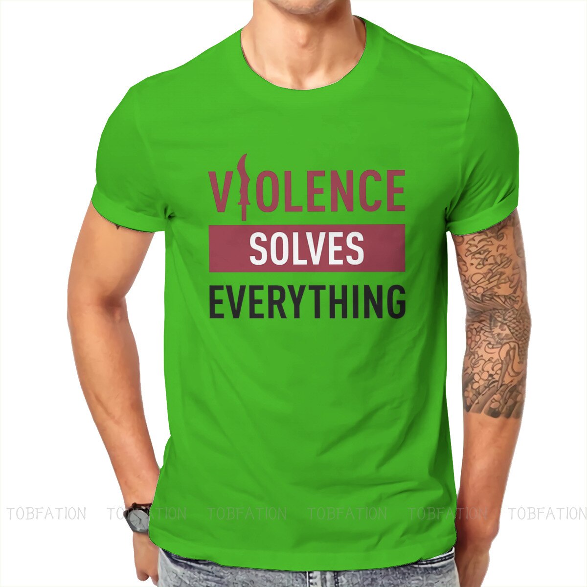 Violence Solves Everything  T Shirt - League of Legends Fan Store