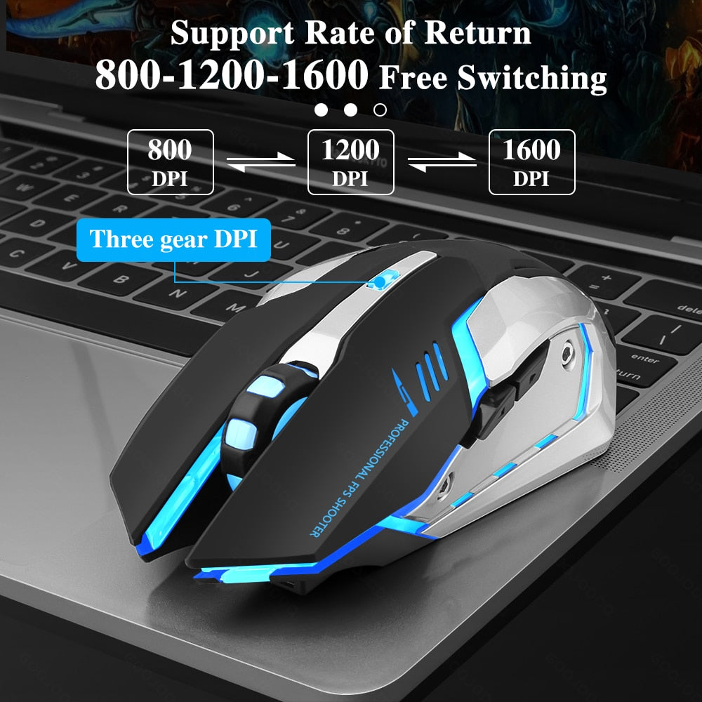 Gaming Mouse Rechargeable 2.4G Wireless - League of Legends Fan Store