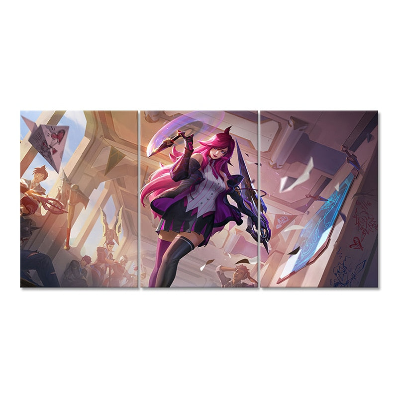 Battle Academy Katarina Poster - Canvas Painting - League of Legends Fan Store