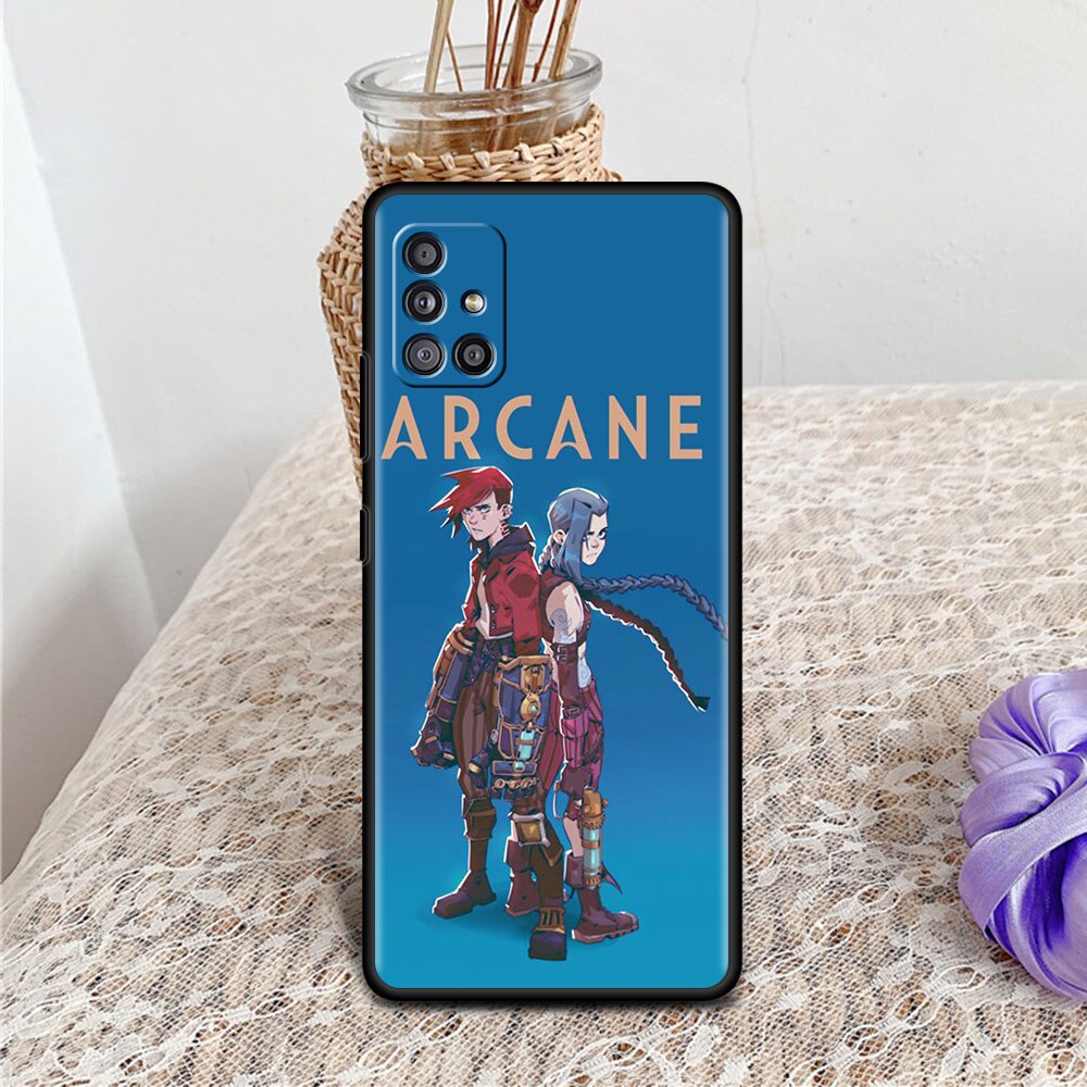 Collection 3 Arcane Hot Anime Case For Samsung Galaxy A12 A51 A21s A71 A52 A32 A31 A52s A41 A13 A02s A42 A72 A22 A11 A01 TPU Phone Cover Capa - League of Legends Fan Store