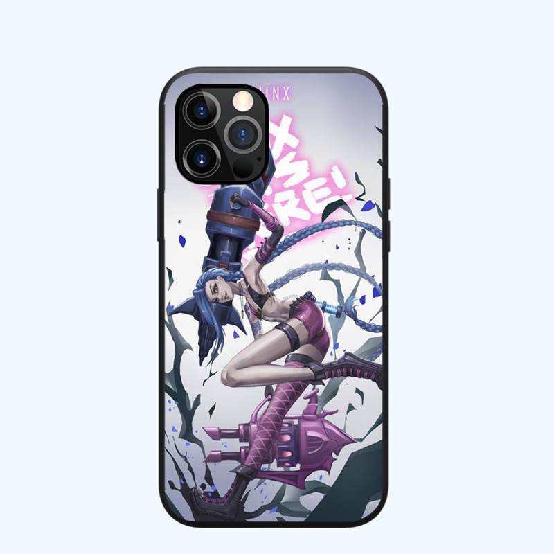 Collection 2 Arcane jinx Phone Case for iPhone 13 12 11 mini pro XS MAX XR 8 7 6 6S Plus X 5S SE 2020 - League of Legends Fan Store