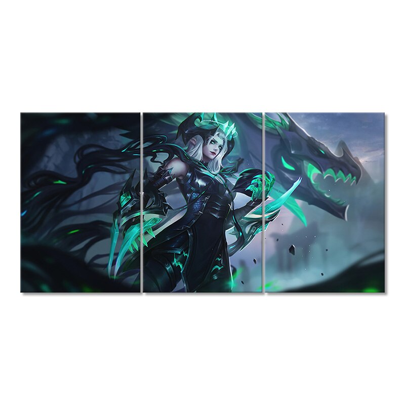 "The Half Dragon Ruined" Shyvana Poster - Canvas Painting - League of Legends Fan Store