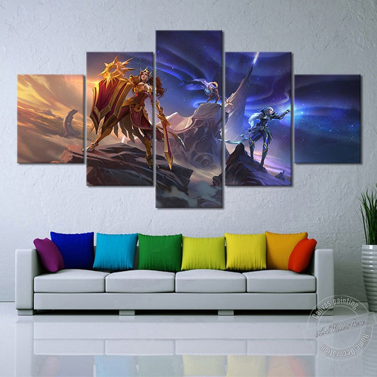 Leona Pantheon Diana Poster - Canvas Painting - League of Legends Fan Store