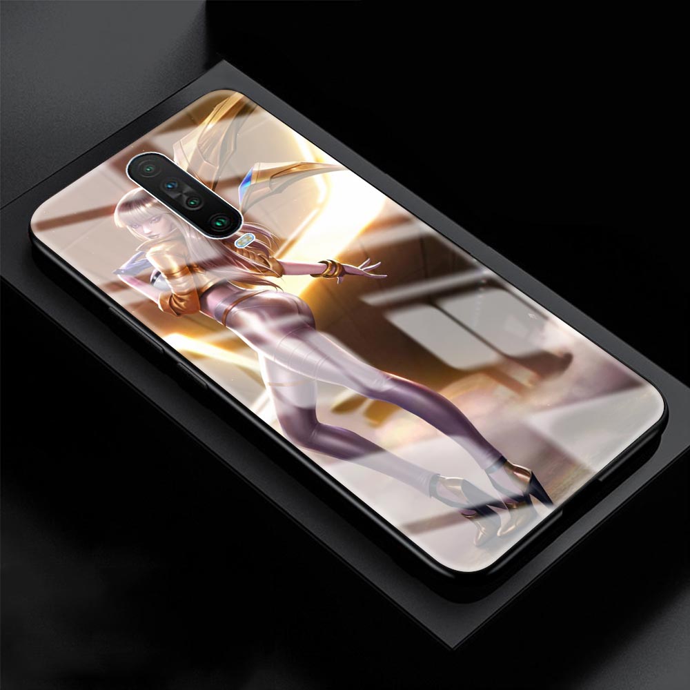 Collection 2 Glass Case For Xiaomi Redmi Note 9S 8T 9 8 Pro 7 8A Mi X3 NFC 10 Lite 9T CC9 Capa Phone Back Cover Shell League Legends LOL Kda - League of Legends Fan Store