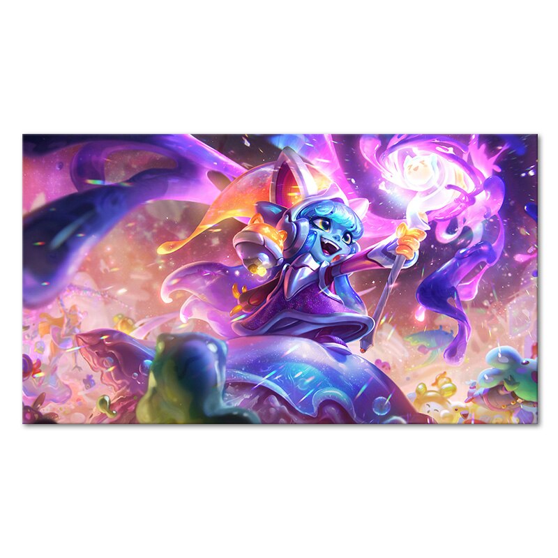 "Dark Star" Lux Rumble Nasus Nunu Lulu Samira Blitzcrank Poster - Canvas Painting - League of Legends Fan Store