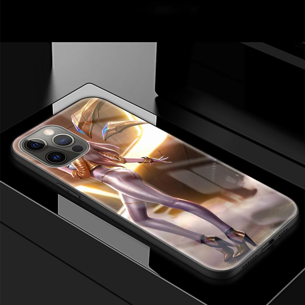 Collection 2 Glass Case For Apple iPhone 11 Pro Max 12 Mini 8 7 XS XR X 6 6S Plus SE 2020 Phone Cover Fundas Capa League Legends LOL Kda - League of Legends Fan Store