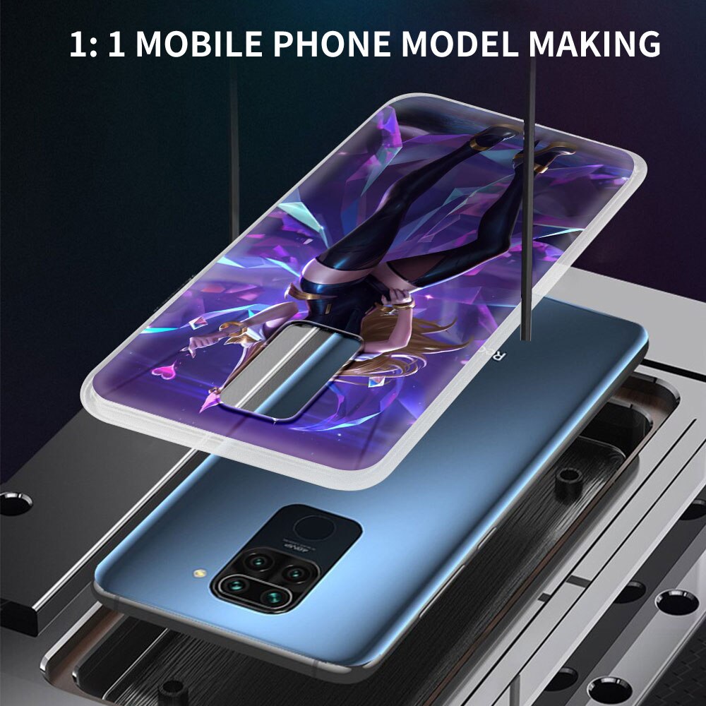 League Legends LOL Kda Case For Xiaomi Redmi Note 9 8 Pro 9S 8T 7 9T Soft Bumper Cover 9A 9C 8A 7A Funda K20 k30 6 6A TPU Coque - League of Legends Fan Store