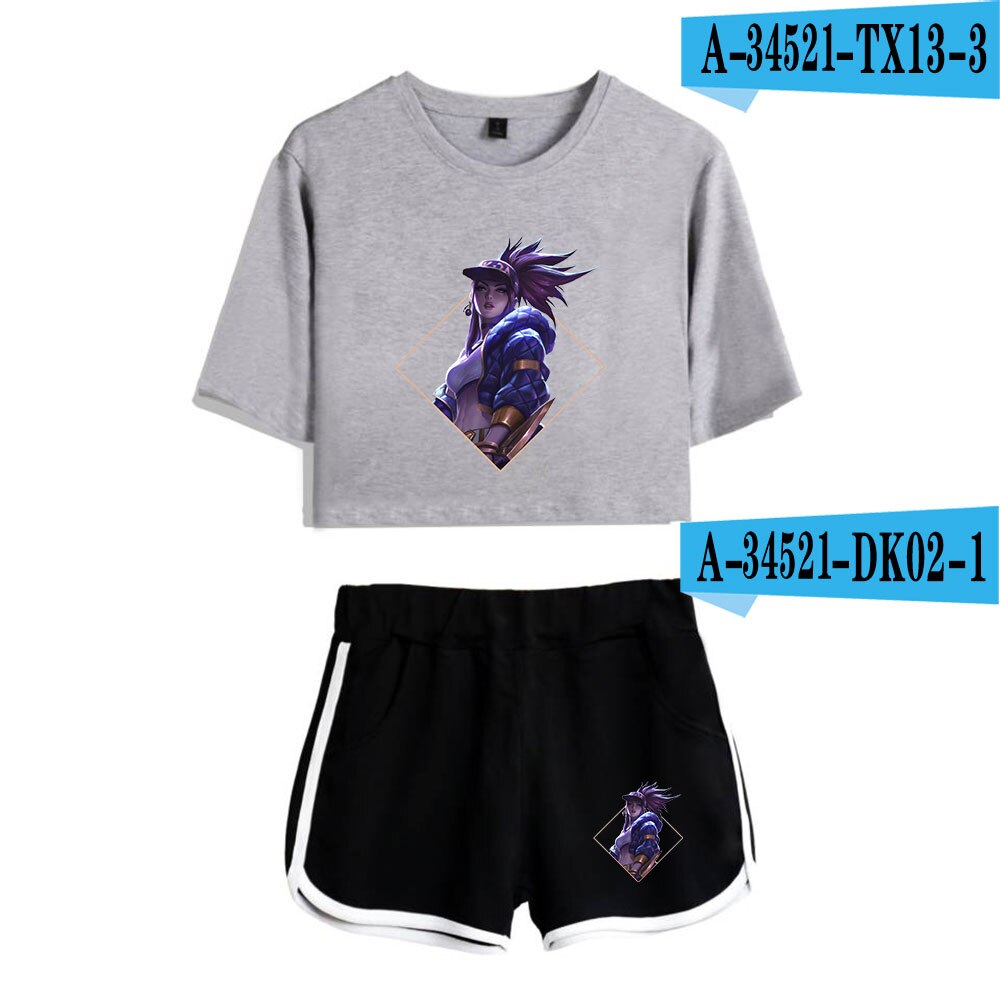 K/DA The Baddest  Shorts and Short Sleeve T-shirts Collection - League of Legends Fan Store