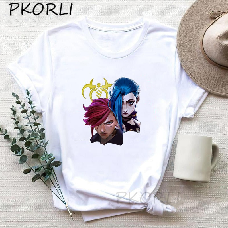 Arcane Jinx  T-shirts Collection - League of Legends Fan Store