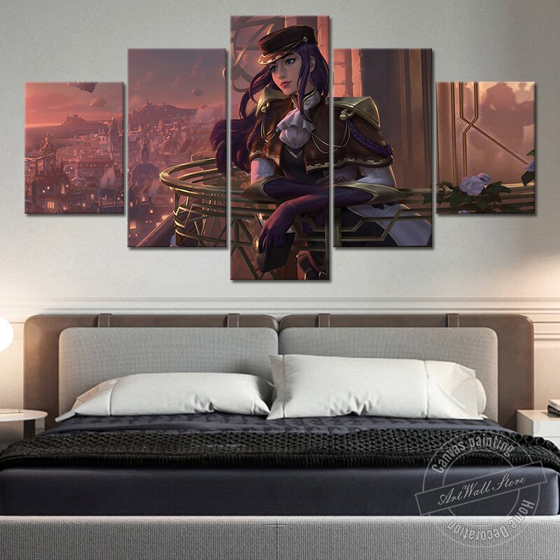 Caitlyn "The Sheriff of Piltover" Poster - Canvas Painting - League of Legends Fan Store