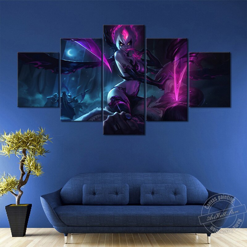 Evelynn Rework Splash Poster - Canvas Painting - League of Legends Fan Store