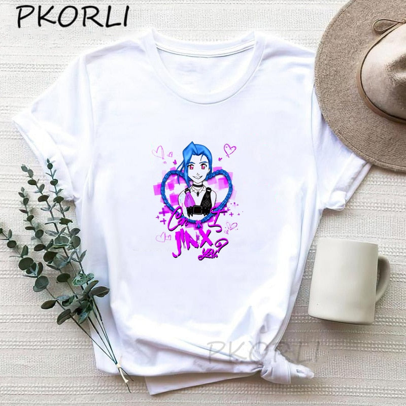 Arcane Jinx  T-shirts Collection - League of Legends Fan Store