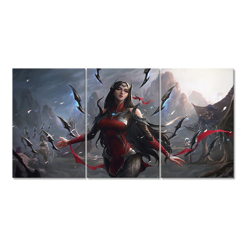 Irelia "Mural" Poster - Canvas Painting - League of Legends Fan Store