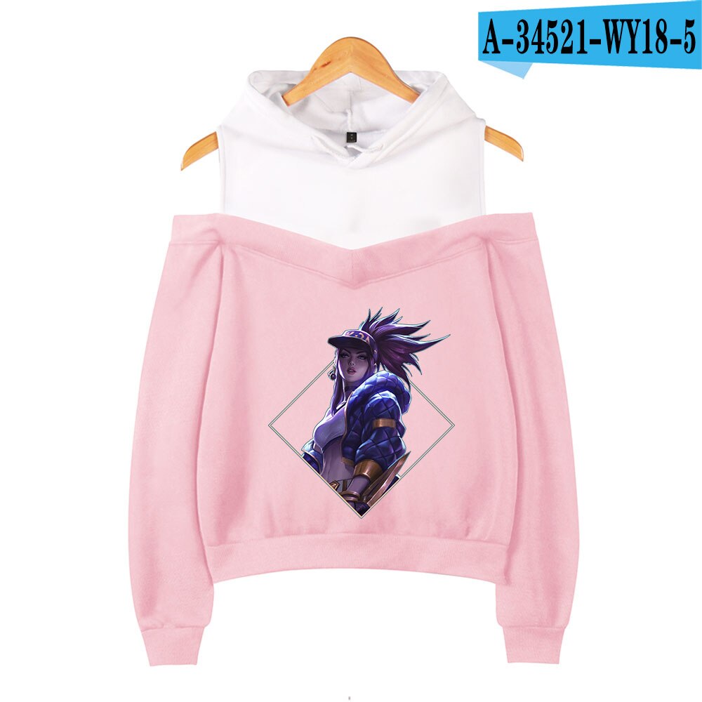 K/DA The Baddest Off-Shoulder Hoodies Collection - League of Legends Fan Store