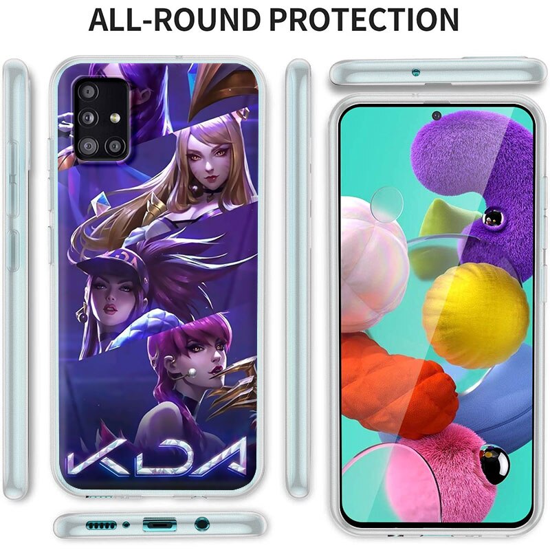 Collection 2 League Legends LOL Kda Soft Phone Case For Samsung Galaxy A51 A71 A21s A31 M30s A41 A32 5G A11 A12 A91 Matte Funda M51 M31 Coque - League of Legends Fan Store