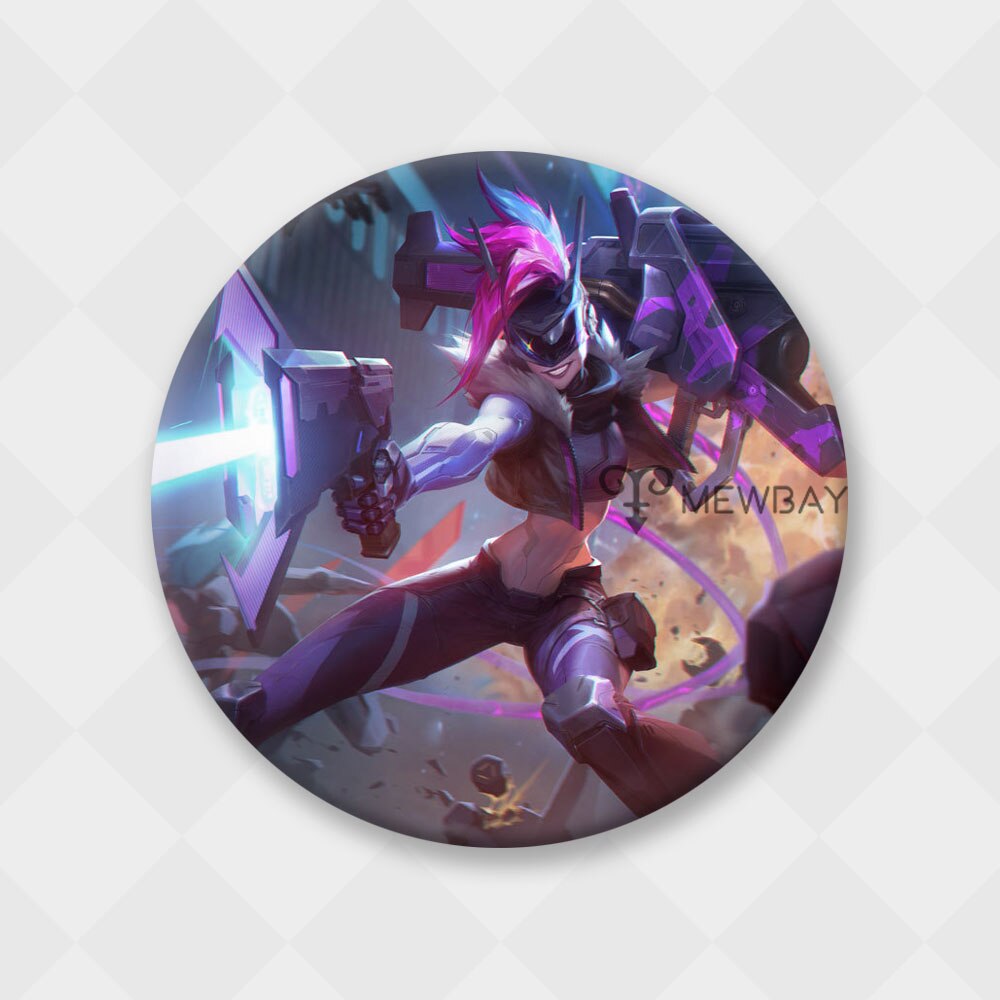 League of Legends Jinx Badge - Brooch Collection - League of Legends Fan Store