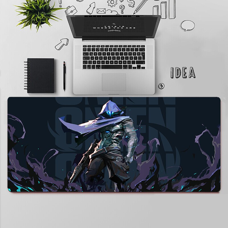 Valorant Omen Desk Mats | Valorant Gaming Mousepads | Gift For Agent Omen Player